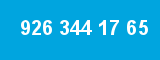 926 344 17 65 926 344 17 65
